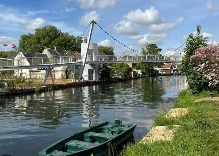 L'emeraude Amienoise Netflix/hortillons/stleu/gare Сasa de vacaciones *